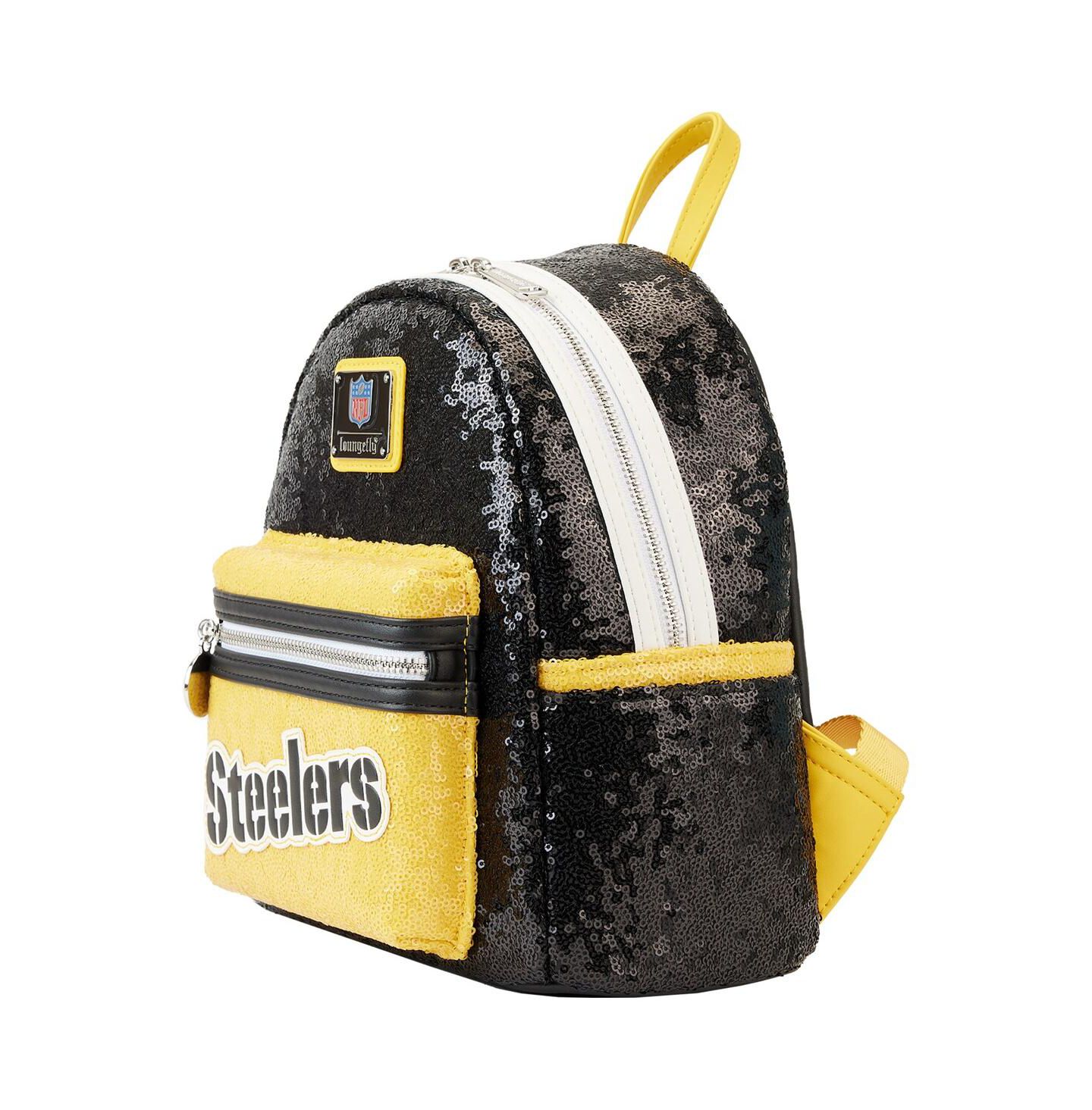 Рюкзак Loungefly and Pittsburgh Steelers Sequin Mini — фото 2