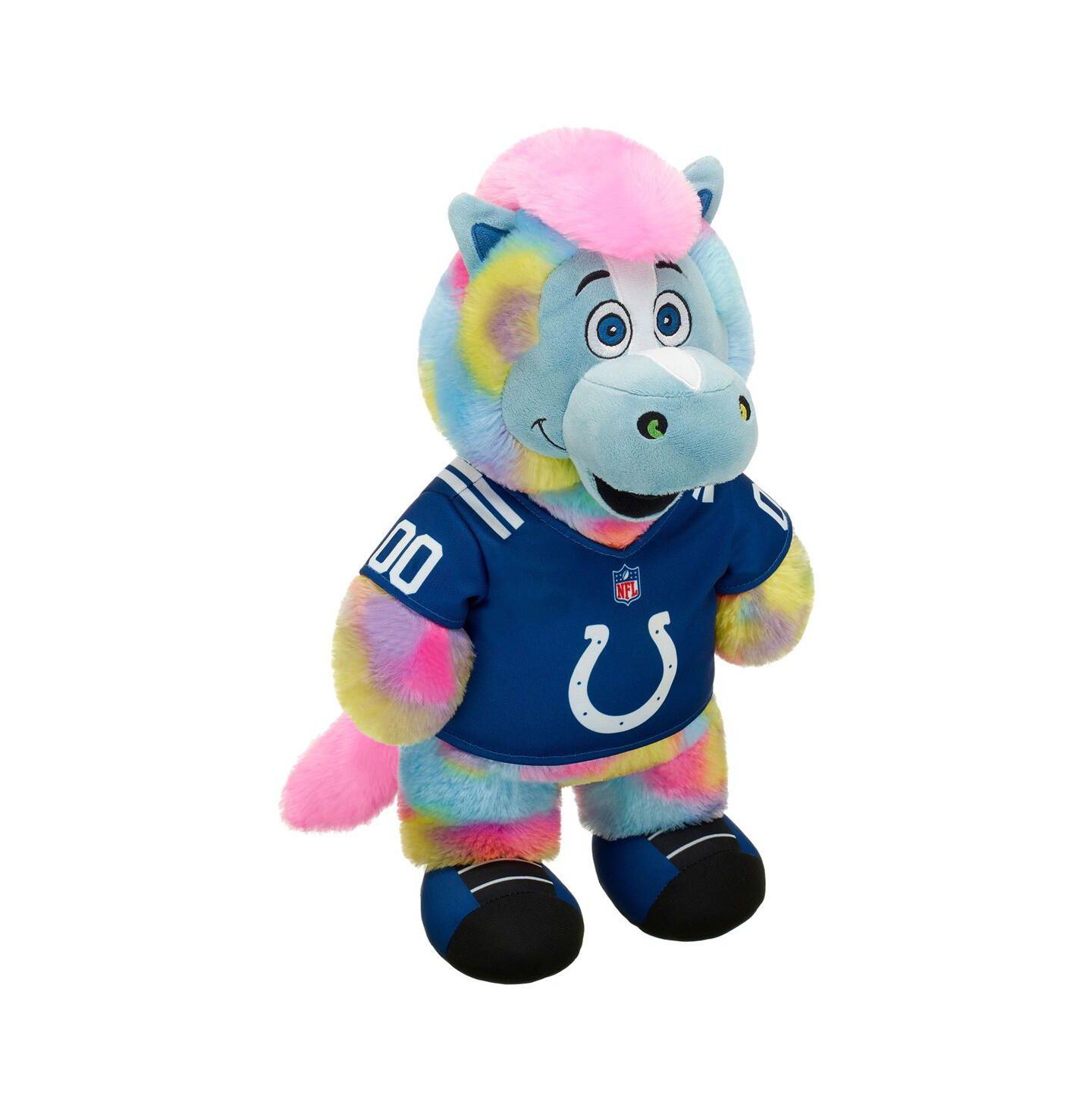 Детская мягкая игрушка Build-A-Bear Workshop Indianapolis Colts Tie-Dye Mascot Plush — фото 1