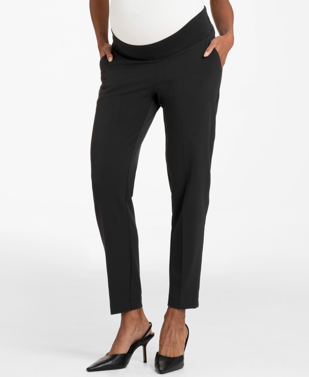 Seraphine Women's Maternity Tapered Under Bump Maternity Pants In Black