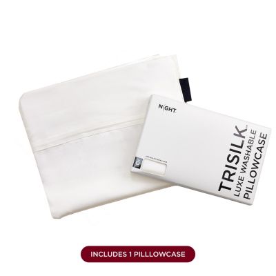 Trisilk Washable Mulberry Silk Pillowcase, King