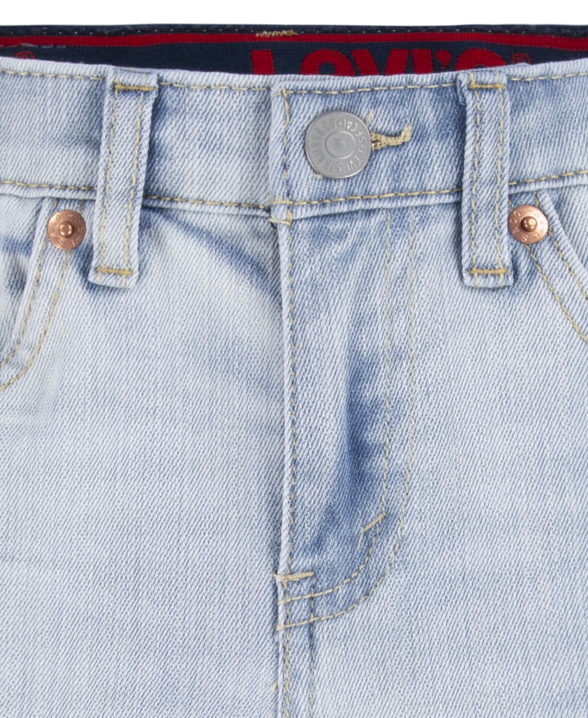 LEVI'S LITTLE BOYS SLIM FIT PERFORMANCE SHORTS 