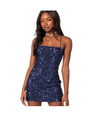 Strappy Sequin Mini outlet Dress