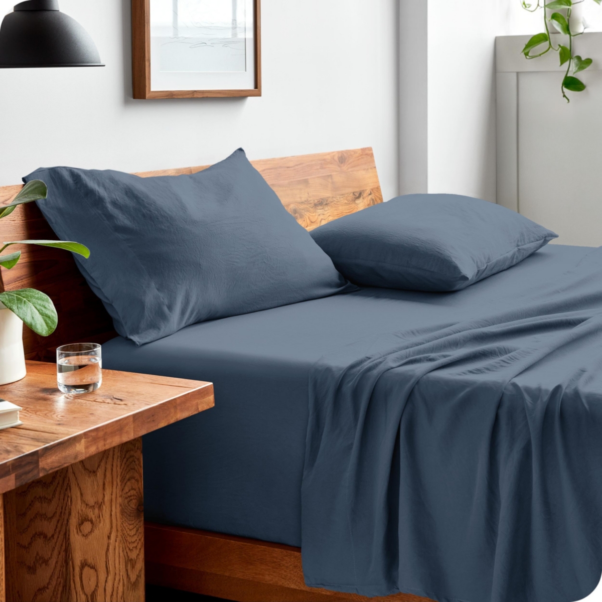 Bare Home Ultra-Soft Sand washed Microfiber Sheet Set Twin Xl
