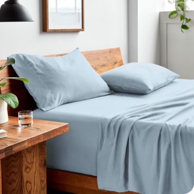 Ultra-Soft Sandwashed Microfiber 4 Piece Sheet Set, Queen