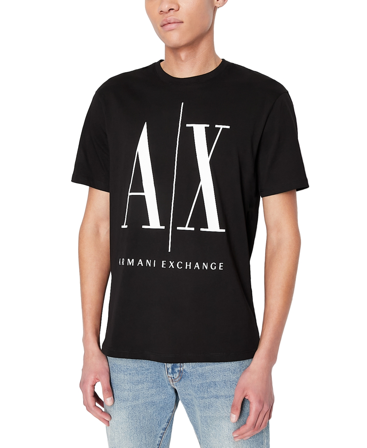 A|X Armani Exchange Men's Short-Sleeve Crewneck Logo T-Shirt