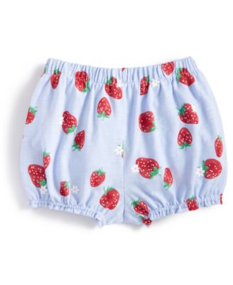 First Impressions - Baby Girls Strawberry Bloomer Shorts