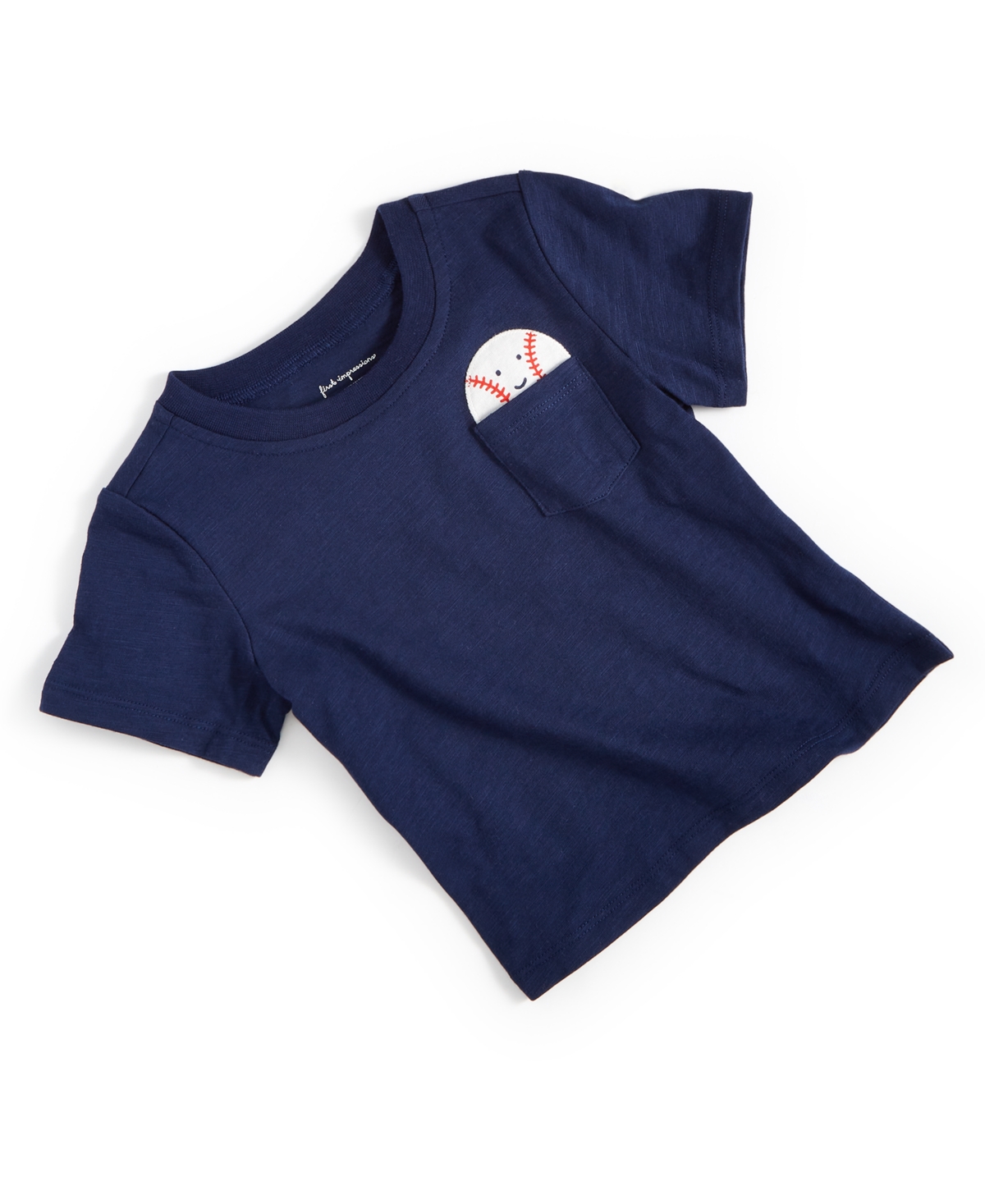 Shop First Impressions Baby Boys Smiley Ball T-shirt, Created For Macy's In Navy Sea