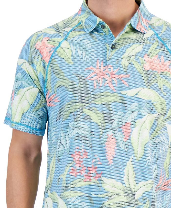 Tommy Bahama Men's Lush Hour Floral Polo Shirt - Macy's