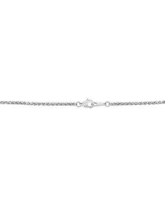 EFFY&reg; Blue Sapphire (1-1/2 ct. t.w.) & White Sapphire (1/6 ct. t.w.) Ombr&eacute; Cluster 18" Pendant Necklace in Sterling Silver