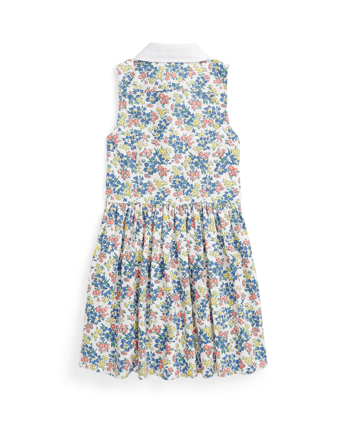 Shop Polo Ralph Lauren Toddler And Little Girls Floral Cotton Oxford Shirtdress In Charlyn Floral