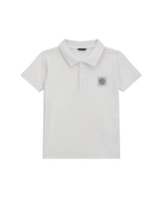 Big Boys Short Sleeve Textured Knit Polo Shirt