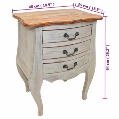 Bedside Cabinet Natural wood color Solid mahogany wood