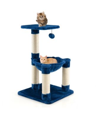Multi-level Cat Tree with Scratching Posts and Cat Hammock