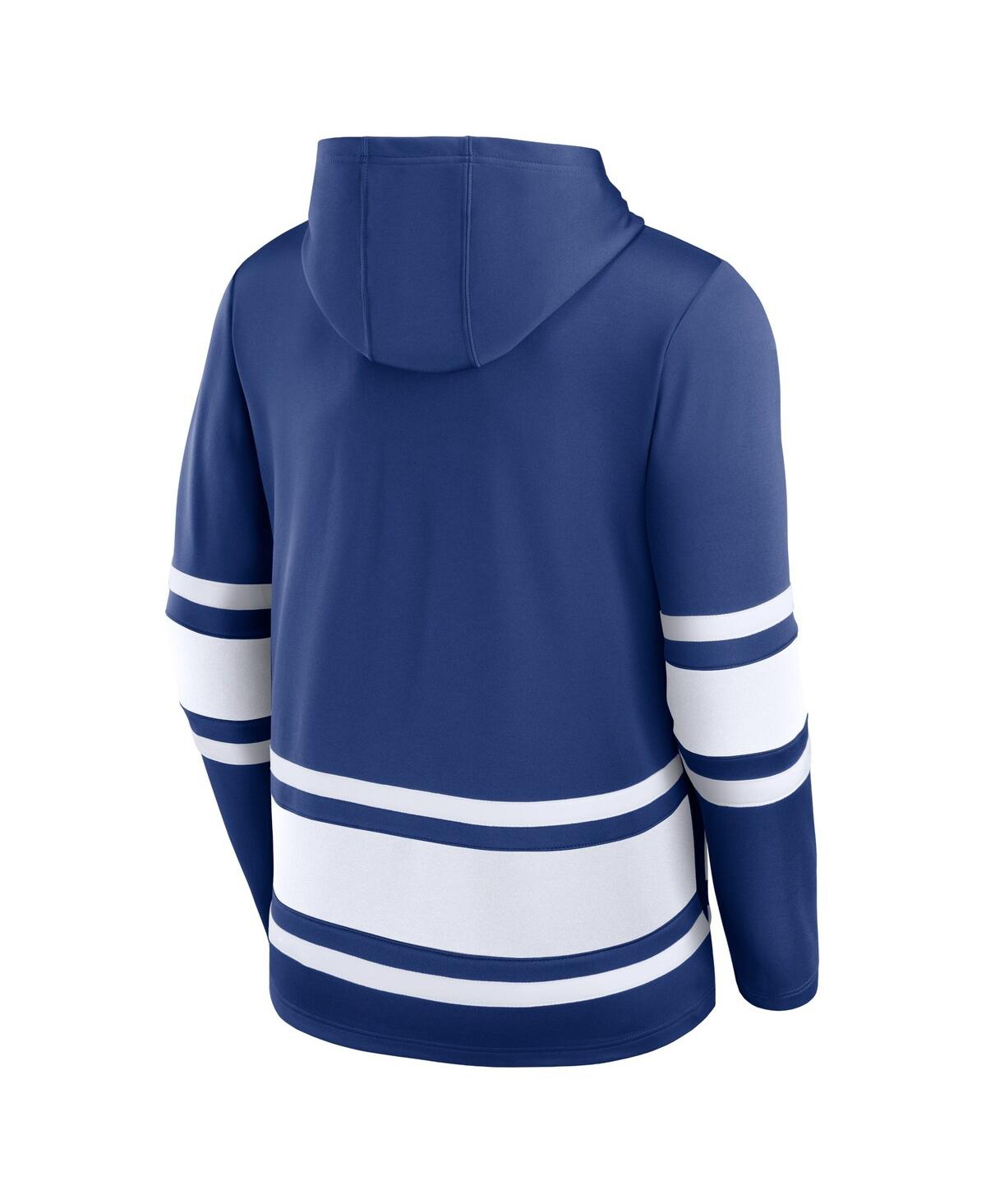 Fanatics Branded Blue Tampa Bay Lightning Puck Deep Lace-up Pullover Hoodie In Blue