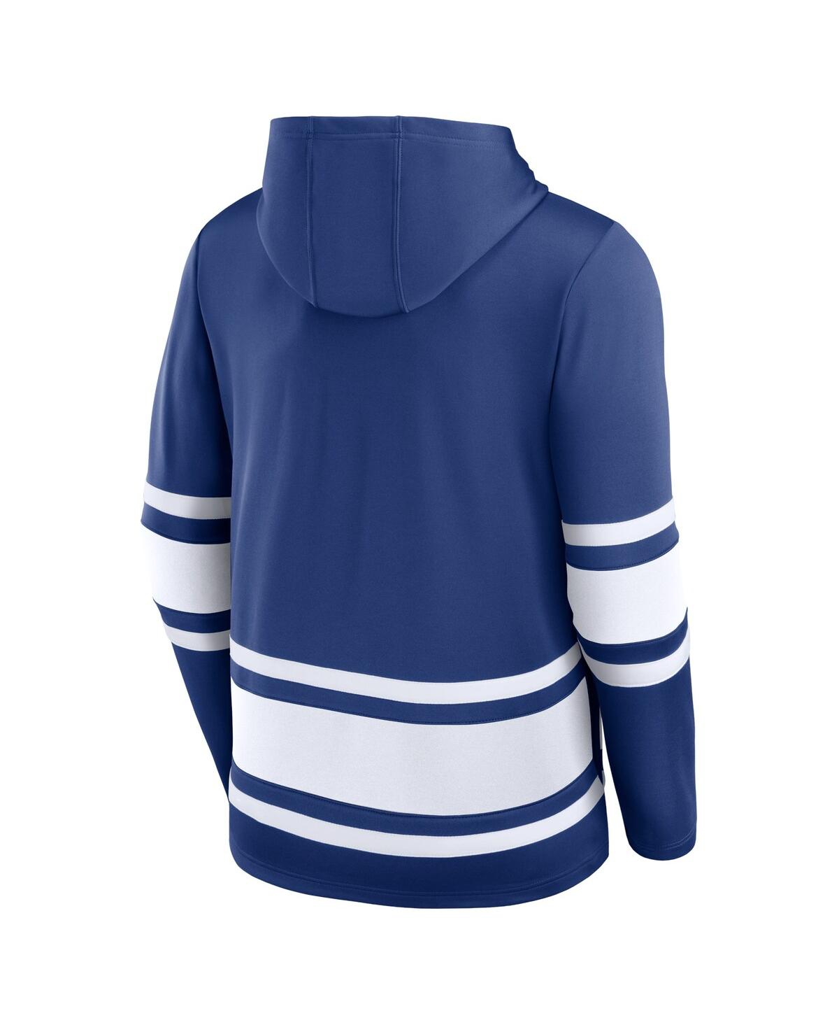 Shop Fanatics Men's  Blue Tampa Bay Lightning Puck Deep Lace-up Pullover Hoodie