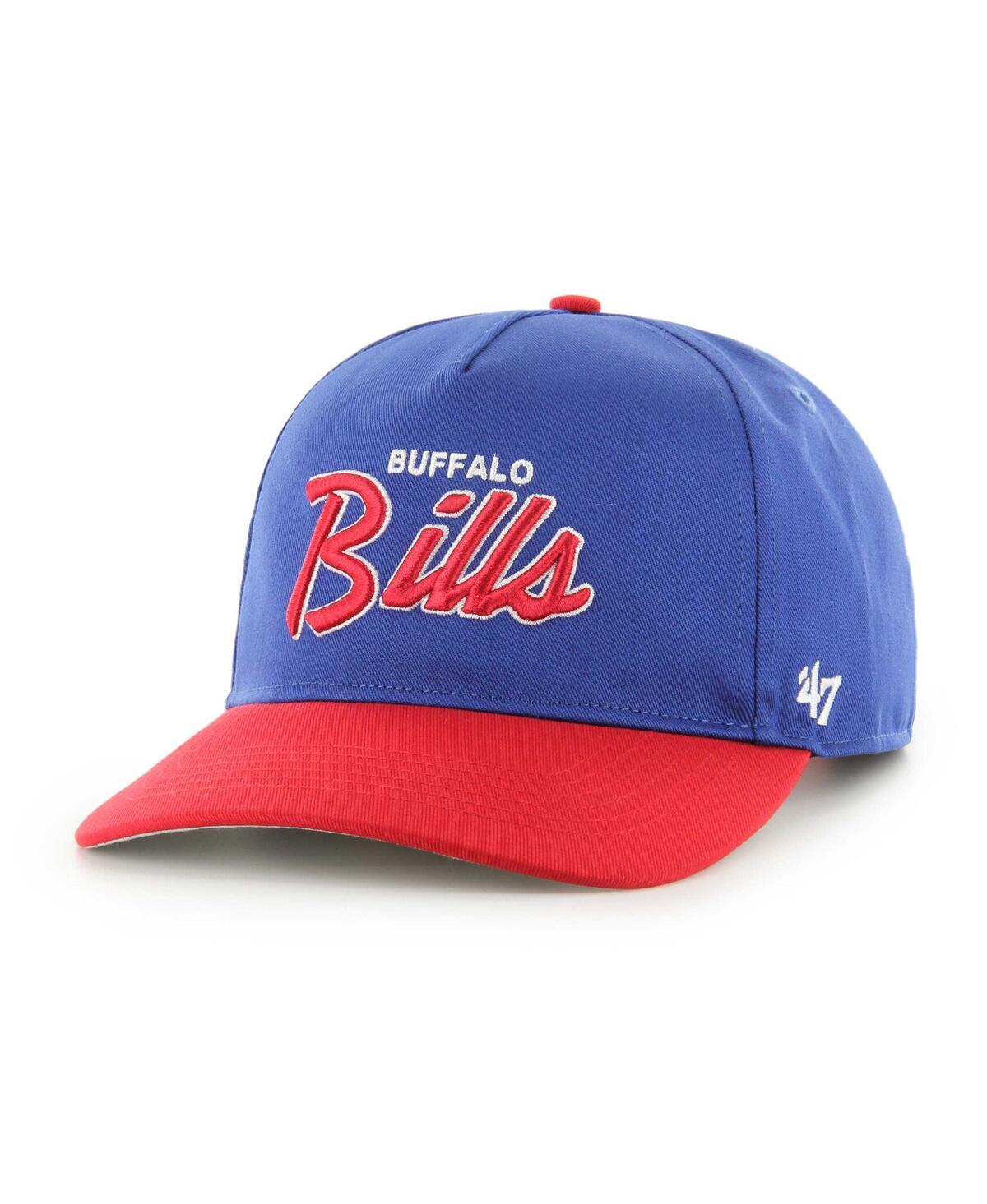 Shop 47 Brand Men's ' Royal, Red Buffalo Bills Crosstown Two-tone Hitch Adjustable Hat In Royal,red