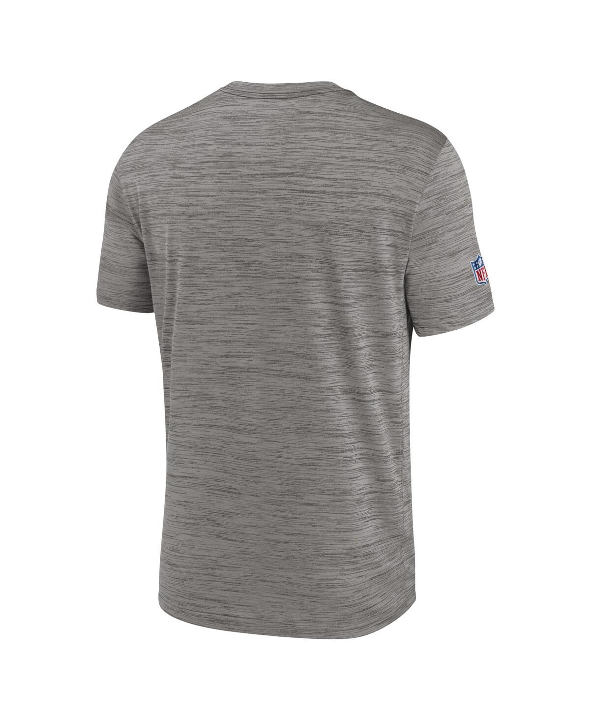 Nike Gray Philadelphia Eagles Velocity Alternate Logo Performance T-shirt In Heather Charcoal