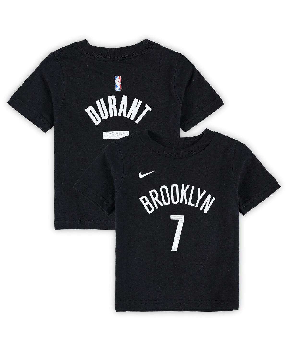 Nike Babies' Infant Boys And Girls  Kevin Durant Black Brooklyn Nets Name And Number T-shirt