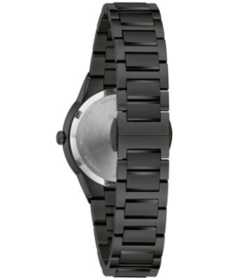 Women's Modern Millennia Black-Tone Stainless Steel Bracelet Watch 32mm