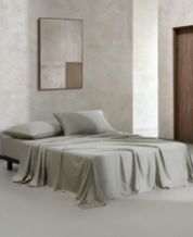 Color Sense 1200 Thread Count Luxury Cotton Blend Wrinkle Resistant Sheet  Set Queen Beige 
