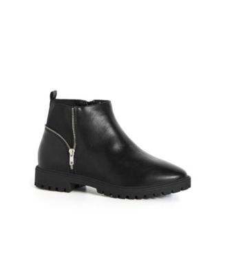 Womens WIDE FIT Angie Ankle Boot - black - Macy's