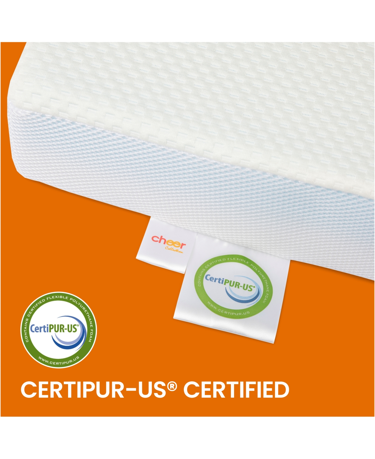 Cheer Collection 3 Inch Gel Infused Memory Foam Bed Topper with Washable Rayon from Bamboo Cover