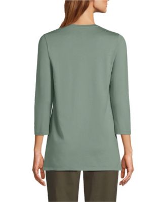 Women's 3/4 Sleeve Cotton Supima Tunic