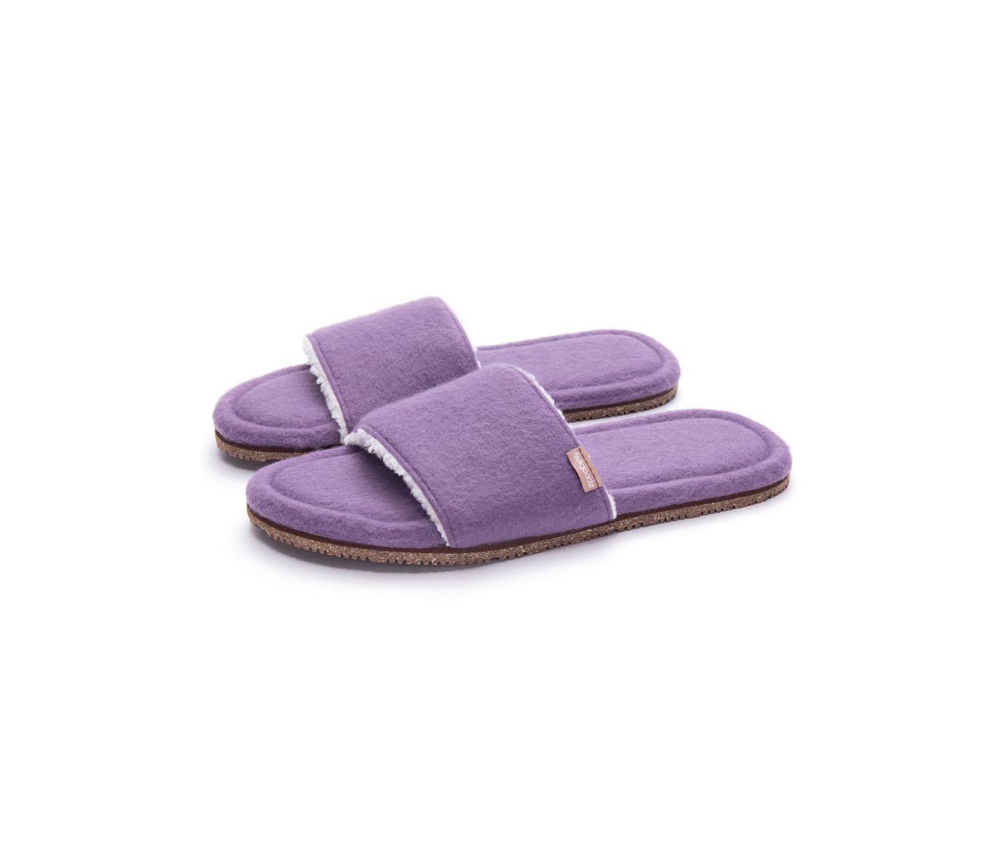 Женские сандалии Feelgoodz Soft Slide Indoor / Outdoor Natural Rubber Sole House, цвет: Сиреневый — фото 1