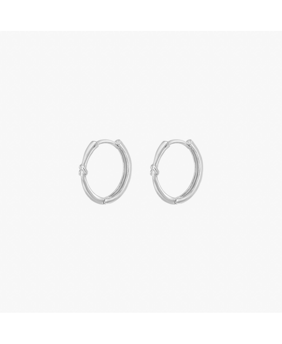 Hannah Tangled Hoop Earrings - Silver