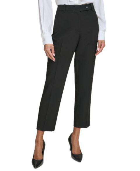 Женские брюки KARL LAGERFELD PARIS Karl Lagerfeld Slim-Leg Ankle, цвет: Чёрный
