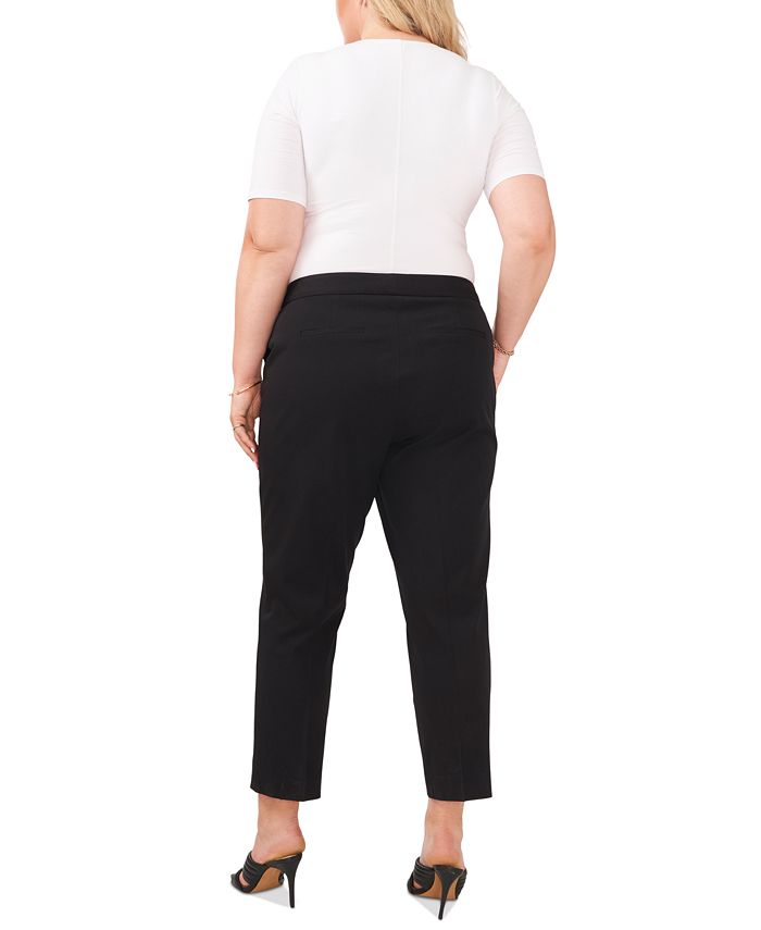 Vince Camuto Women's Plus High Rise Split Cuffs Pull On Career Crop Pants main image 1