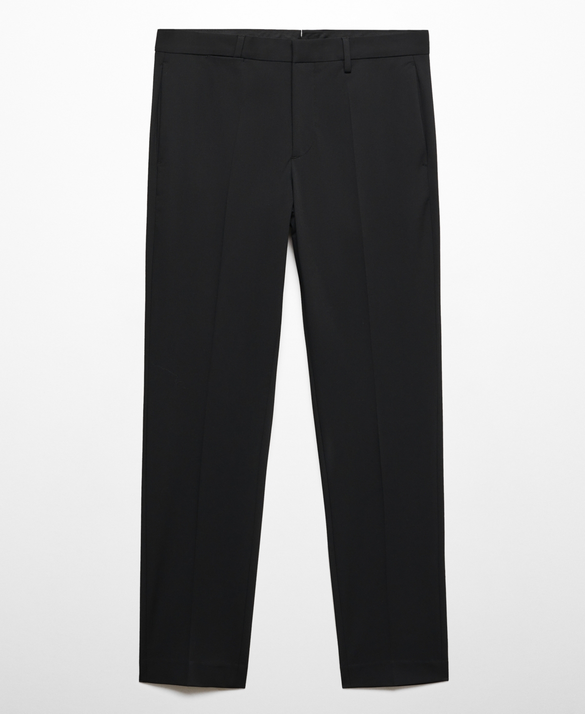 Shop Mango Men's Stretch Fabric Super Slim-fit Suit Pants In Black