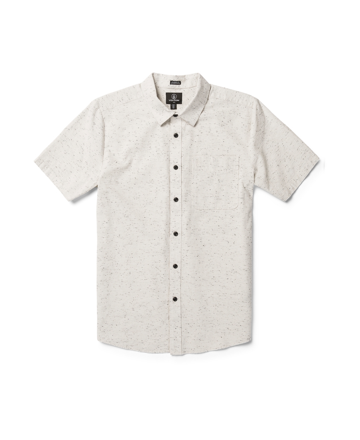 Shop Volcom Men's Date Knight Short Sleeves Shirt In Off White