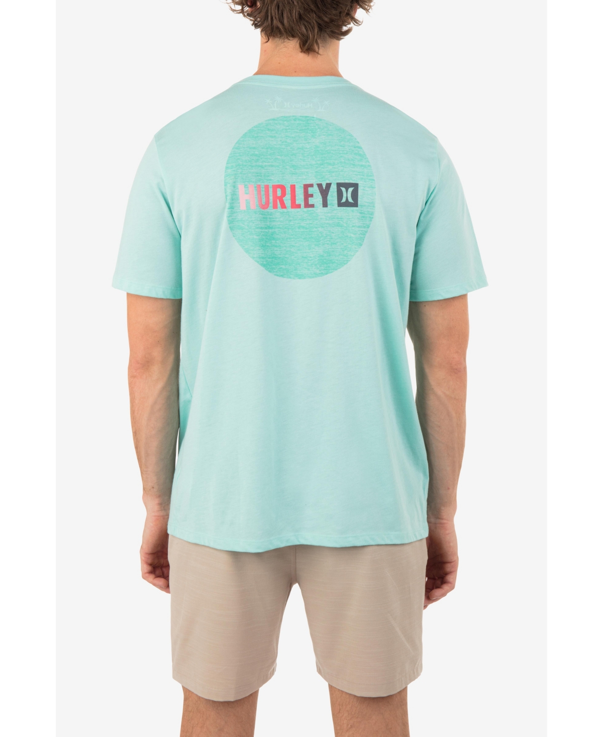 Shop Hurley Men's Everyday Circle Gradient Short Sleeve T-shirt In Tropical Mist Heather