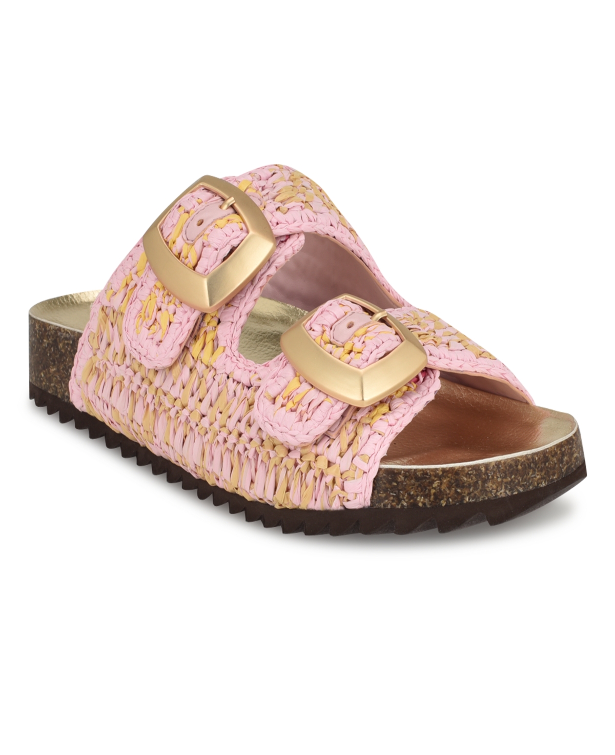 Women's Tenly Round Toe Slip-On Casual Sandals - Pink Multi