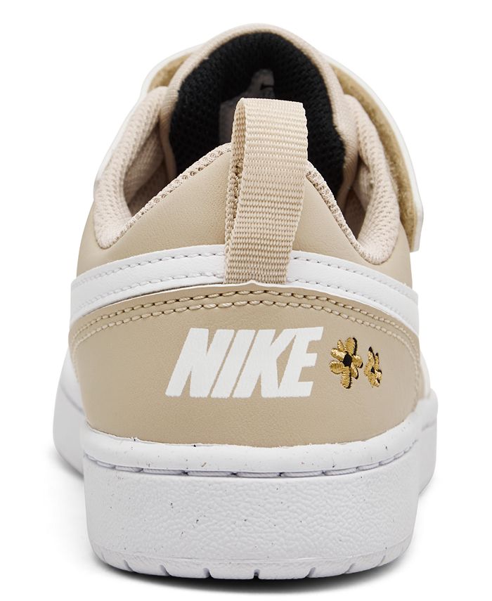 Nike Little Girls Court Borough Low Recraft Fastening Strap Casual