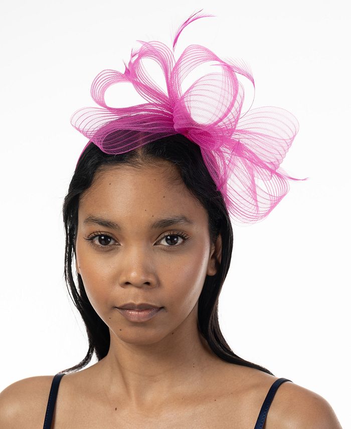 Bellissima Millinery Collection Women's Mixed Bow & Feather Fascinator