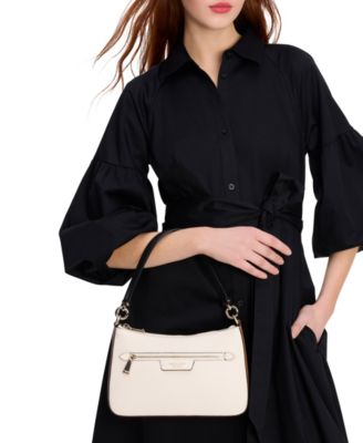 Hudson Small Pebbled Leather Convertible Crossbody Bag