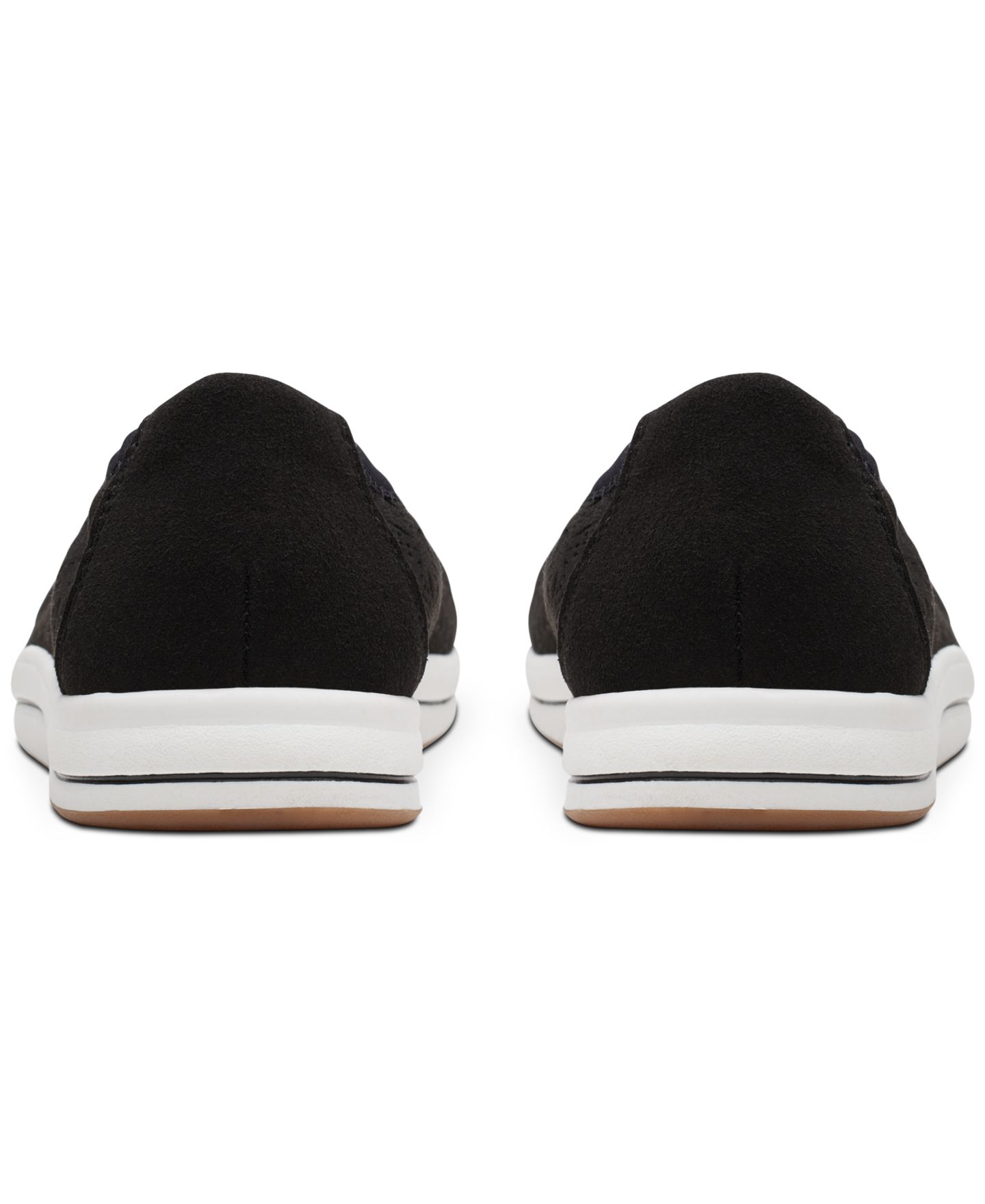 Женские балетки Clarks Cloudsteppers Breeze Roam с перфорацией, цвет: Чёрный, вариант 1 — фото 3