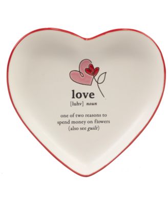Valentine's Day Tidbit Plates, Set of 4 
