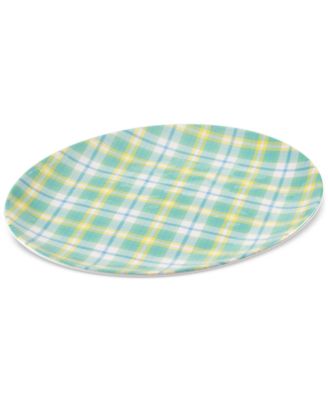 Easter Plaid Melamine Trays, Set 2