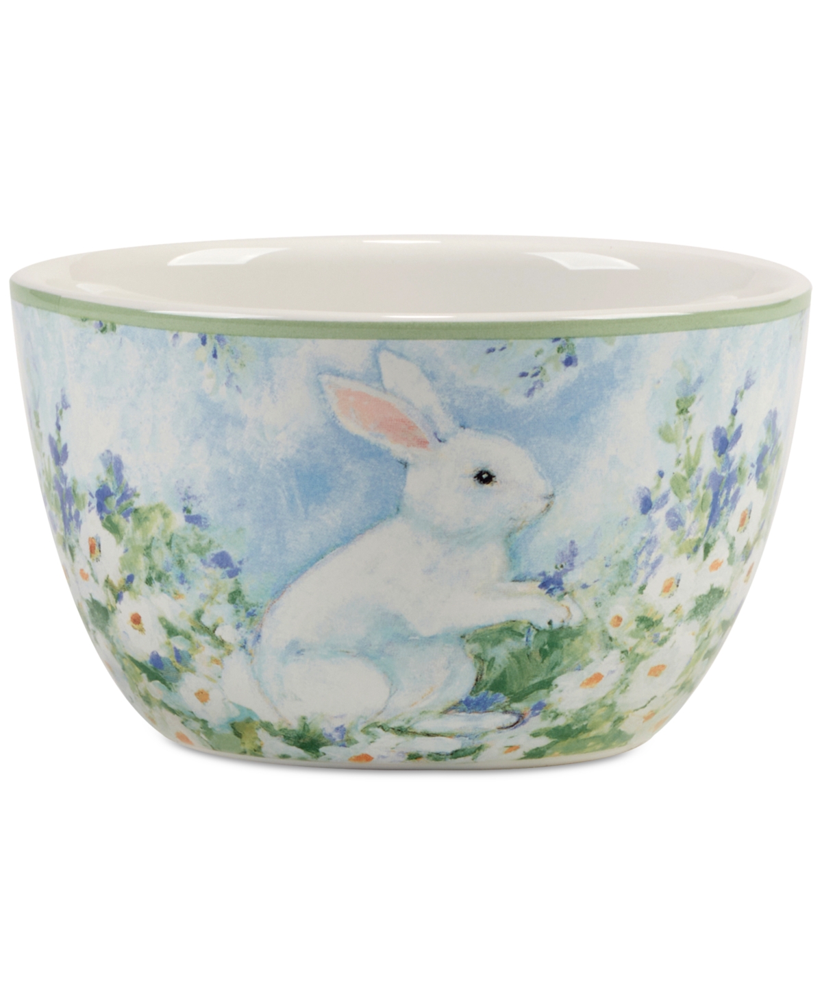 Shop Certified International Easter Morning Ice Cream Bowls, Set Of 4 In Blue