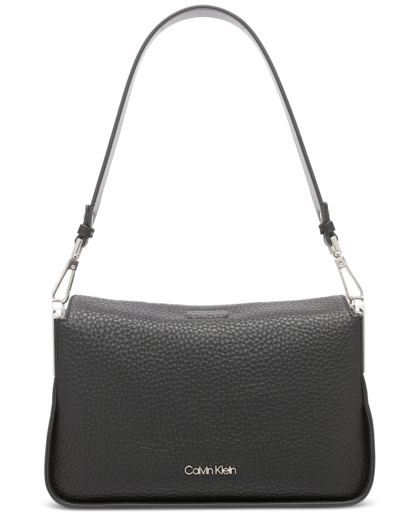 Женская сумка Calvin Klein Fay Demi Shoulder with Magnetic Top Closure, цвет: Чёрный / Серебряный — фото 1