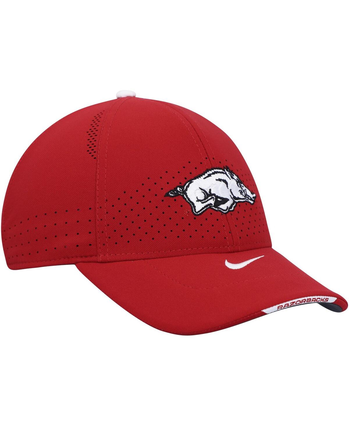 Shop Nike Men's  Cardinal Arkansas Razorbacks 2021 Sideline Legacy91 Performance Adjustable Hat