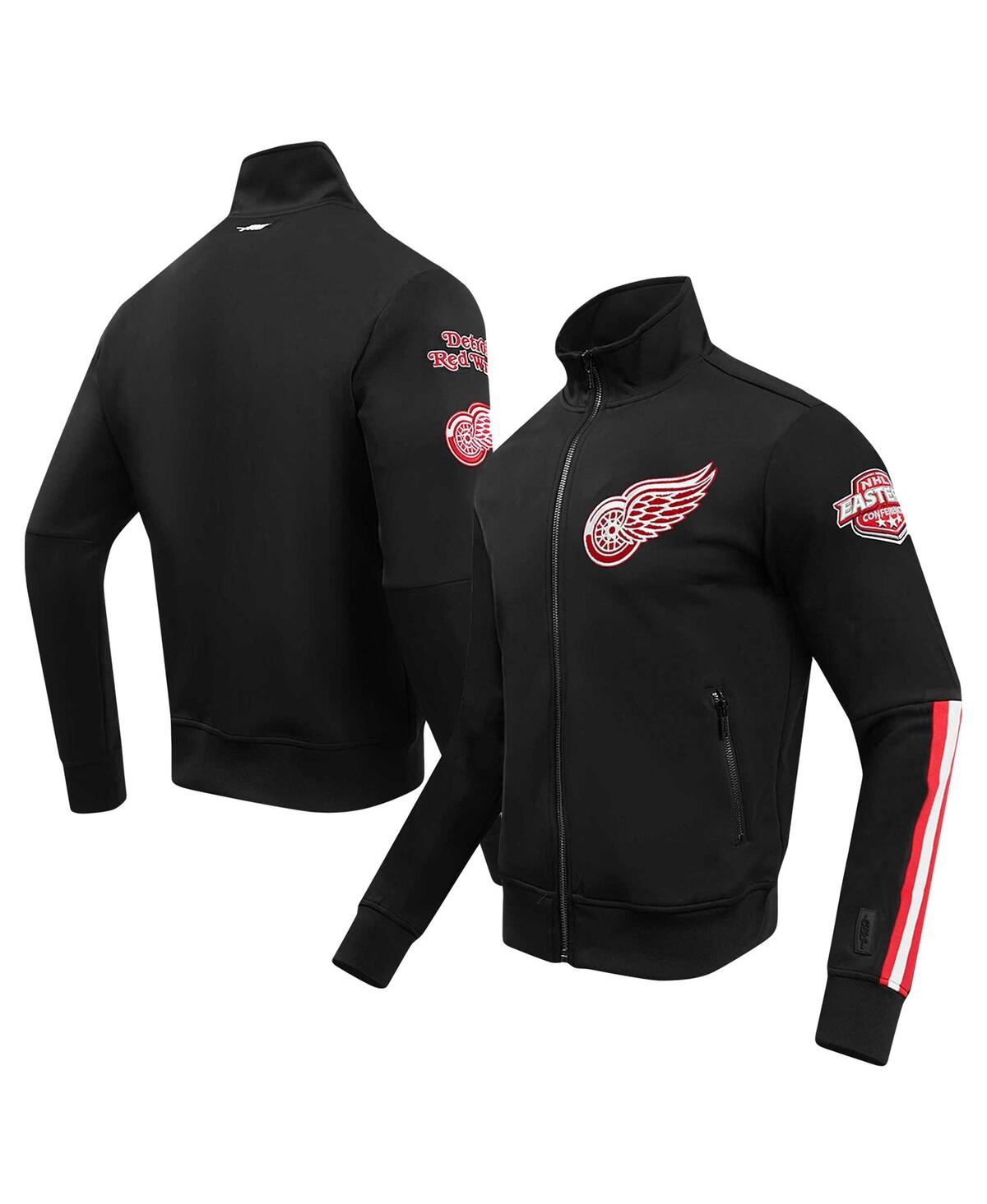 Shop Pro Standard Men's  Black Detroit Red Wings Classic Chenille Full-zip Track Jacket
