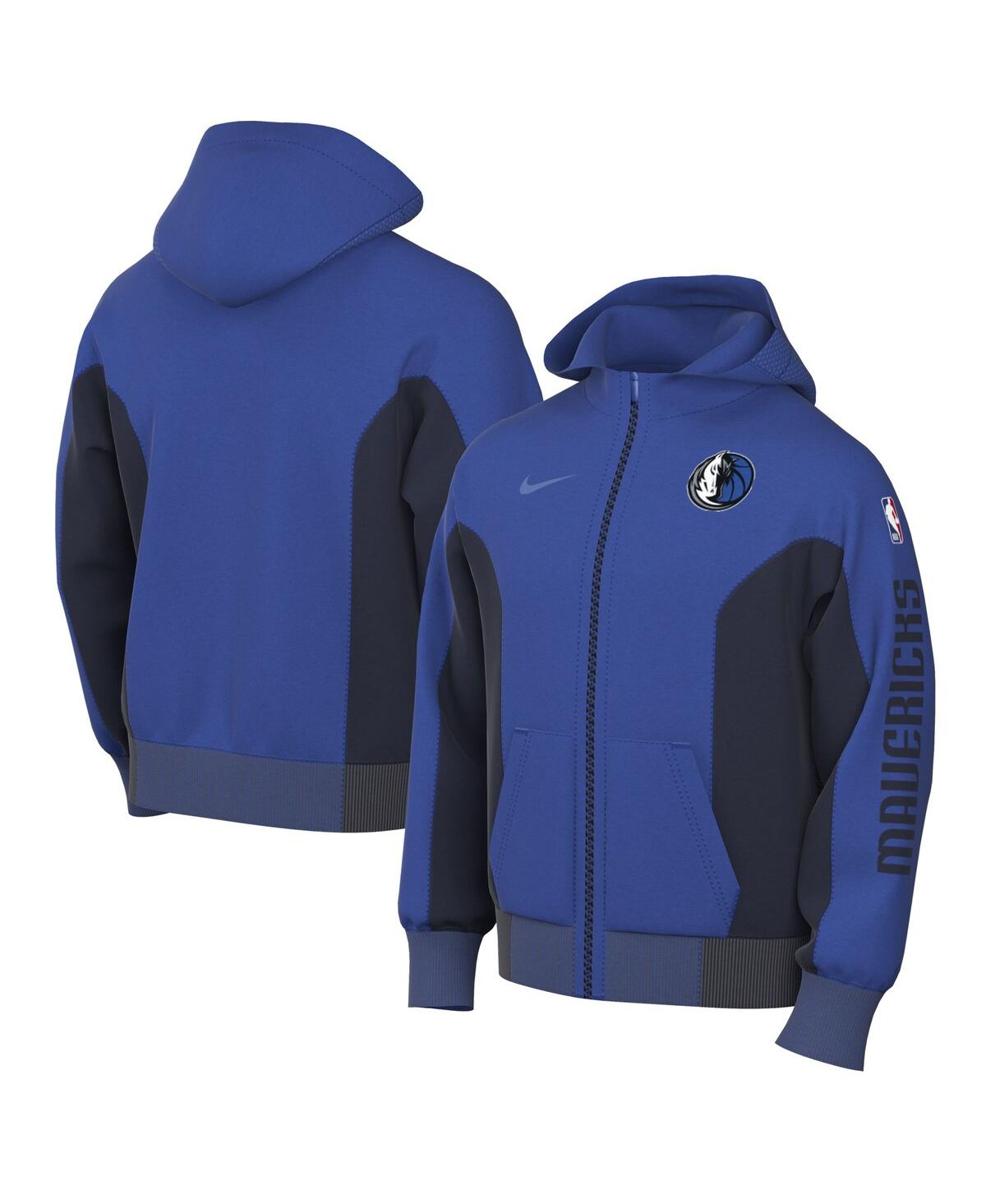 Nike Men's  Blue Dallas Mavericks 2023/24 Authentic Showtime Full-zip Hoodie