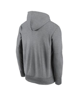 Men's Heathered Gray Washington Commanders Performance Pullover Hoodie