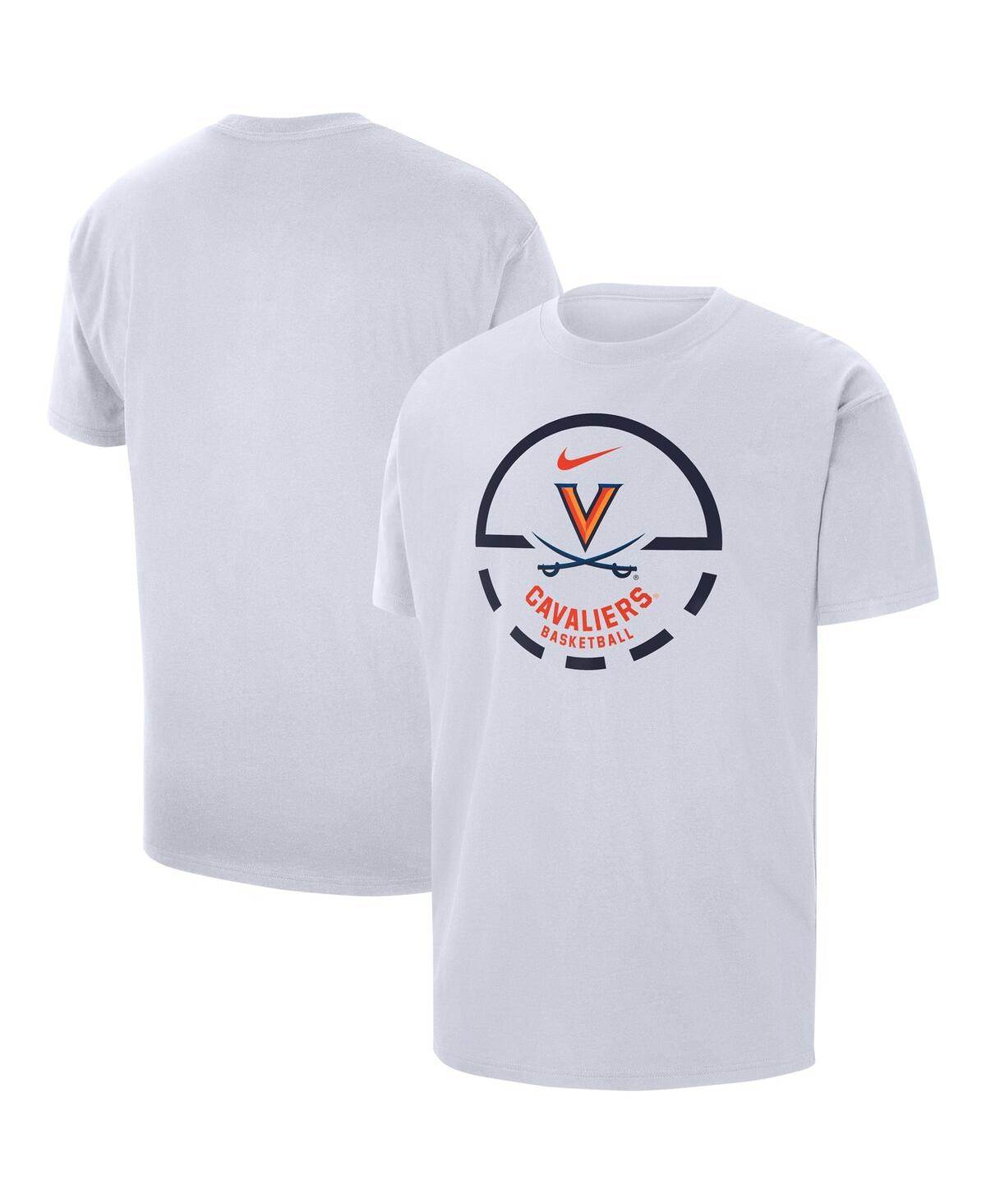 Shop Nike Men's  White Virginia Cavaliers Free Throw Basketball T-shirt