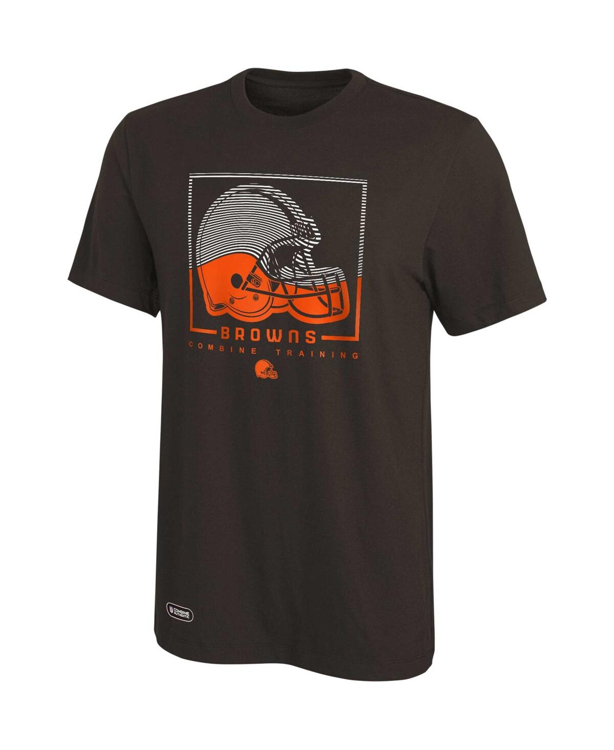 Men's Brown Cleveland Browns Combine Authentic Clutch T-shirt - Brown