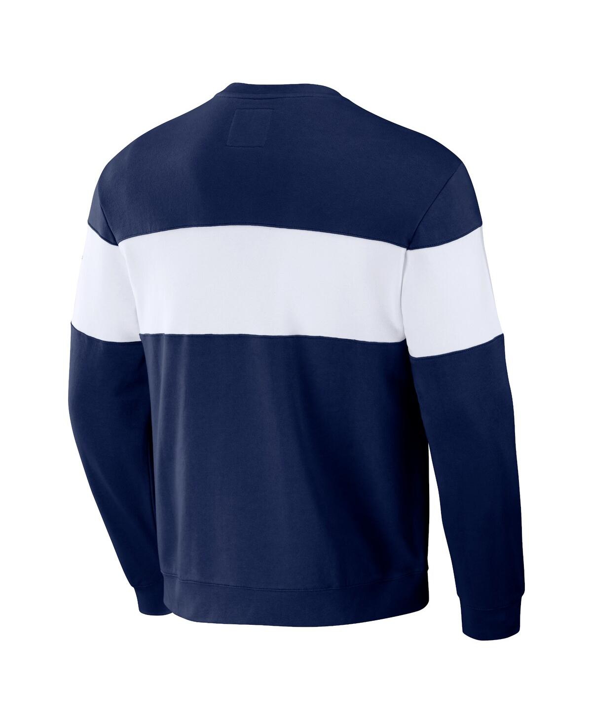 Shop Fanatics Men's Darius Rucker Collection By  Navy Cleveland Guardians Stripe Pullover Sweatshirt